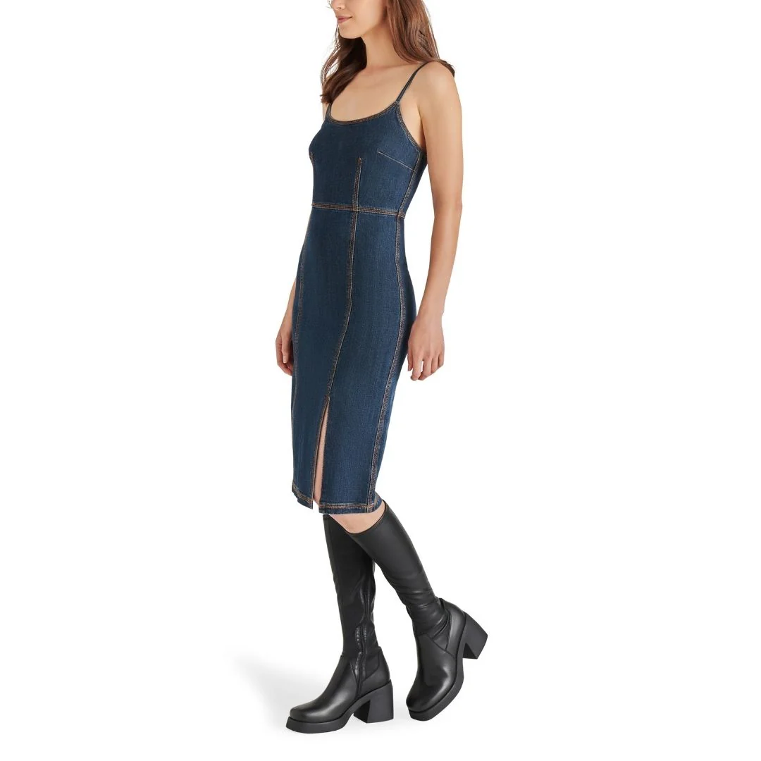 GISELLE DRESS WASHED BLUE - Image 3
